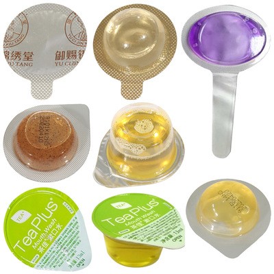 全自动黄油蜂蜜橄榄油液体铝塑泡罩包装机 酱液蕃茄酱铝塑机图2