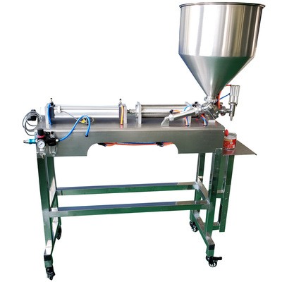 气动半自动膏体灌装机卧式定量洗衣液酱料蜂蜜分装机罐装机图5