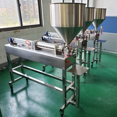 气动半自动膏体灌装机卧式定量洗衣液酱料蜂蜜分装机罐装机图2