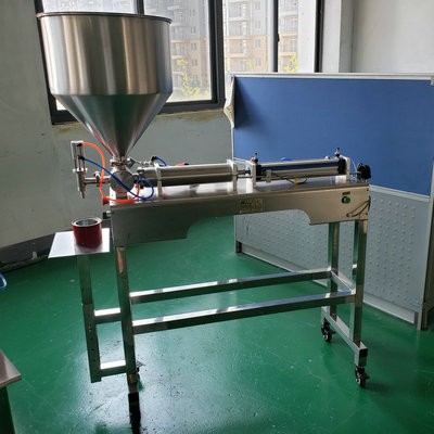 气动半自动膏体灌装机卧式定量洗衣液酱料蜂蜜分装机罐装机图4