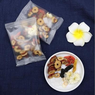 八宝茶 桂圆红枣花茶 链斗式多功能人工投料半自动包装机厂家直销图2