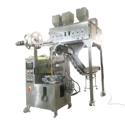 花茶多物料组合6秤称量链斗式人工投料三角包尼龙包装机厂家亳州图5