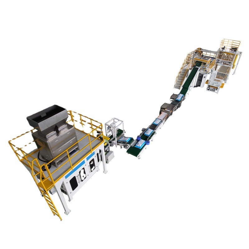 25KG颗粒包装码垛线塑料粒子包装机猫粮狗粮包装生产线图2