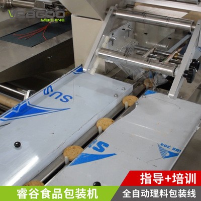 广东厂家杏仁饼绿豆饼自动下料包装机 自动点数桂花饼枕式包装机图4