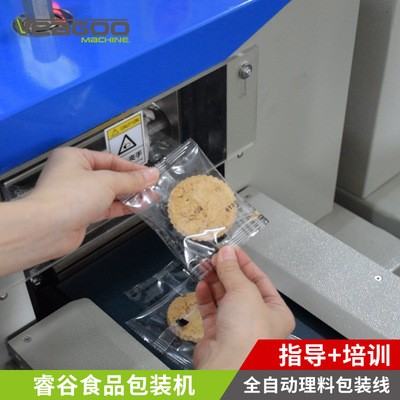 广东厂家杏仁饼绿豆饼自动下料包装机 自动点数桂花饼枕式包装机图3