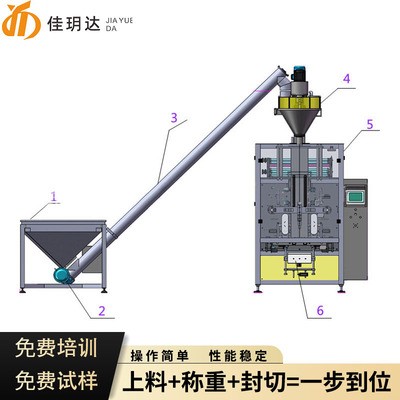 自动调味料粉末包装机 咖啡粉面粉灌装设备 红糖白砂糖包装机图3