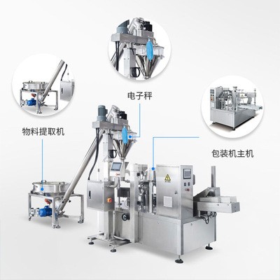 麦片粉末给袋式包装机奶粉全自动定量粉剂灌装机食品包装机械设备图2