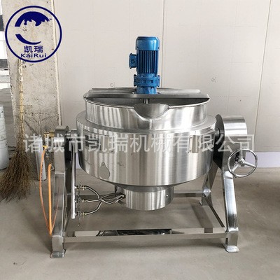 中小型全自动电加热夹层锅 卤牛肉专用蒸煮锅 熟食猪蹄驴肉夹层锅图4