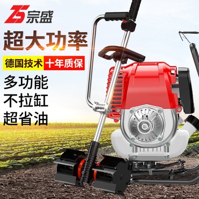 割草机多功能农用小型四冲程背负式锄草机松土开沟收割稻除草神器图2