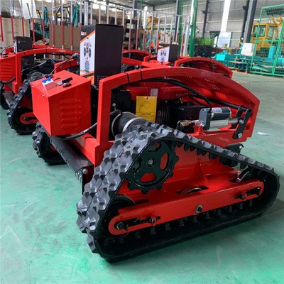 农场生态园除草设备智能遥控割草机 履带式轮式汽油打草机