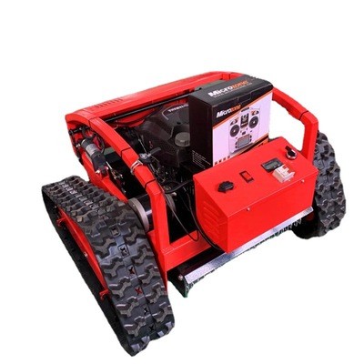 农场生态园除草设备智能遥控割草机 履带式轮式汽油打草机图4