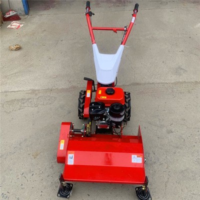 自走式柴油碎草还田机 除草快60公分80公分宽手扶式汽油割草机