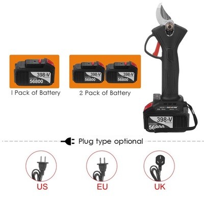 3公分电动修枝剪果树剪锂电园林剪刀跨境爆款可贴牌可定制图2