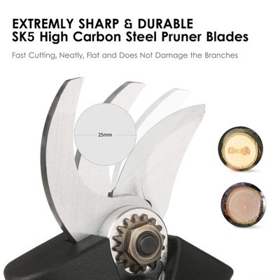 3公分电动修枝剪果树剪锂电园林剪刀跨境爆款可贴牌可定制图3