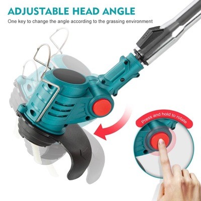 园林斜挎式室内工具便携式家用割草机充电式无线割草机图3