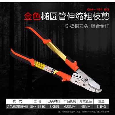 黄师傅伸缩粗枝剪果树修枝剪大力士伸缩树枝剪批发图3