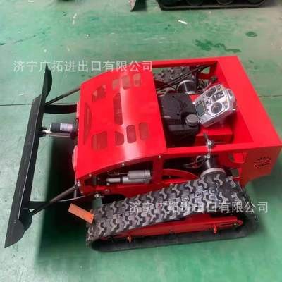 遥控履带割草机 全自动油电剪草机 遥控除草机推雪机割草机图3