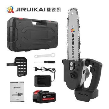 无刷电链锯家用手持电锯充电式小型单手电锯园林锂电充电电锯图2