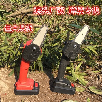 4寸充电式单手电链锯家用小型手持无线电动锂电户外伐木电锯 厂家图5