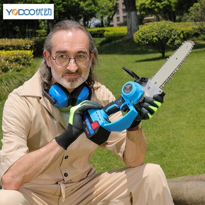 背负式电池无刷充电式电动链锯家用迷你型超值超豪华电动单手锯图1