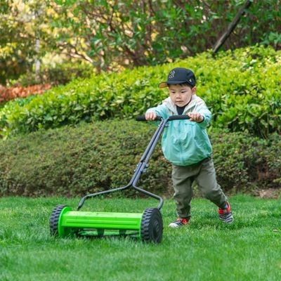 厂家现货供应无动力手推式滚刀割草机 12寸T型款园林园艺草坪修剪图3