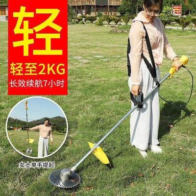 无刷电动割草机小型背负式割草机锂电池电动割草机充电式割草机