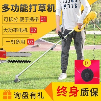 220V家用大功率插电式交流电动割草机草坪除草机打草机园林剪草机图2