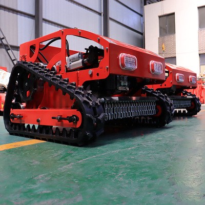 微型遥控割草机 四驱履带草坪割草机配置 全自动杂草修剪机报价图2