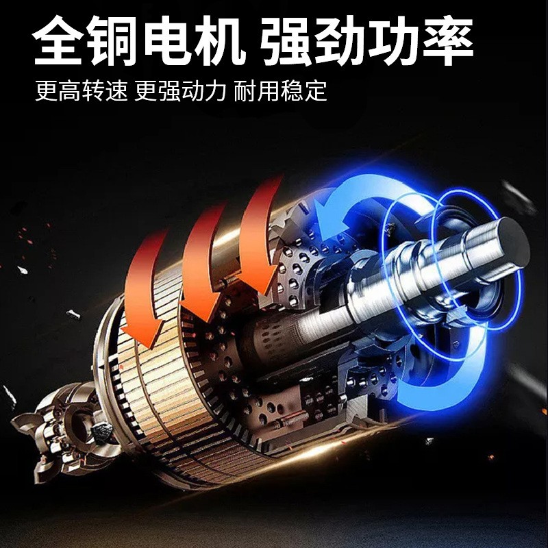 迷你便携单手电链锯 手持充电式电动修枝锯家用小型伐木工具定制图3