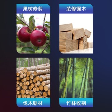 万牛锂电电链锯小型伐木锯充电式单手锯家用四寸迷你电动锯手电锯图3