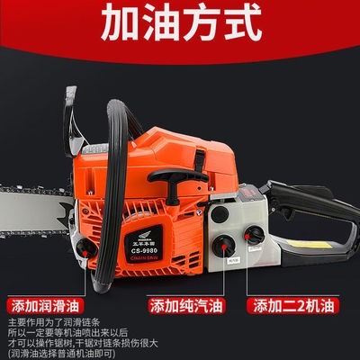 四冲程纯汽油锯大功率工业级伐木锯手持家用砍树锯进口原装链条图3