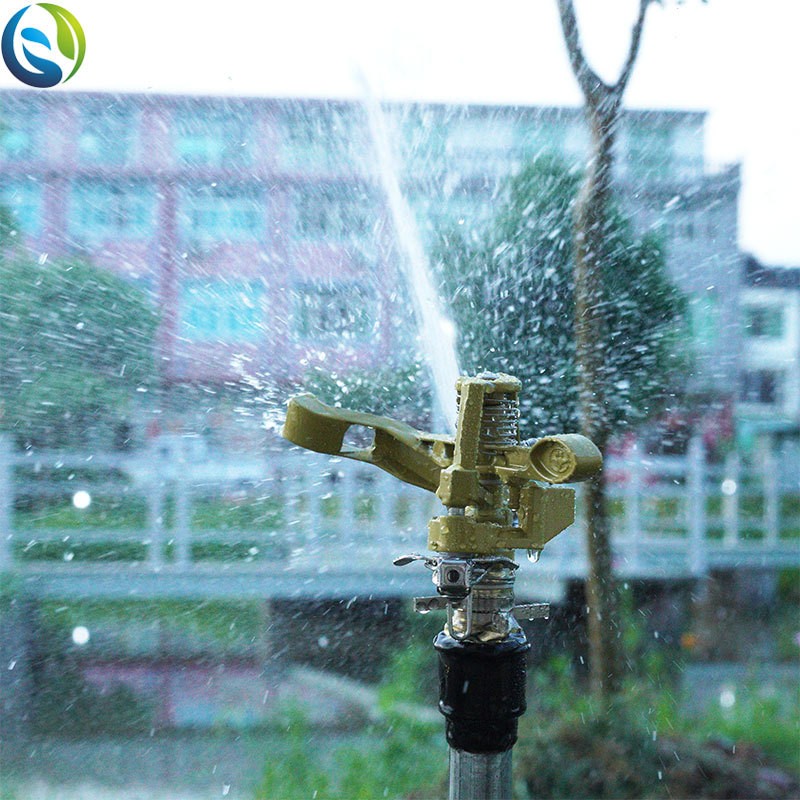 绿润喷灌锌合金可调摇臂喷头旋转草坪绿化360度草地洒水器喷头图3