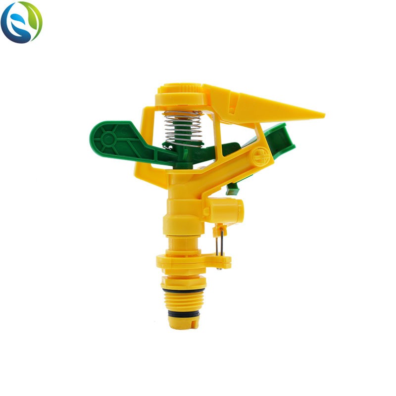 花园喷枪绿化园林农业浇水4分外丝可调360度自动旋转塑料摇臂喷头图4