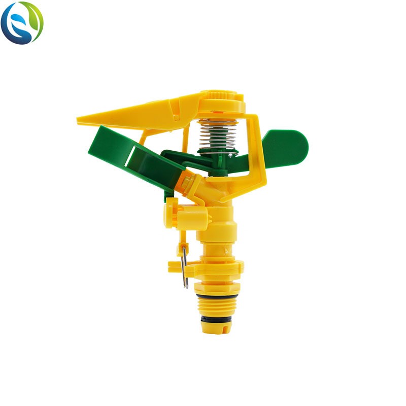花园喷枪绿化园林农业浇水4分外丝可调360度自动旋转塑料摇臂喷头图5