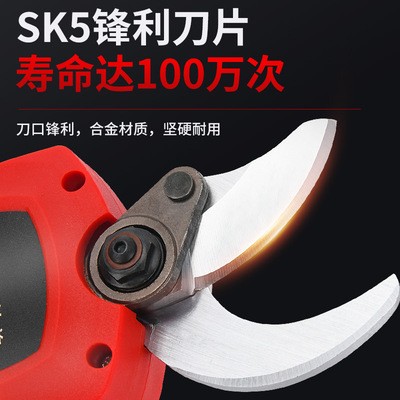 玖蓝电动剪刀果树剪充电式修枝剪电剪子强力粗枝剪锂电池剪枝机图2