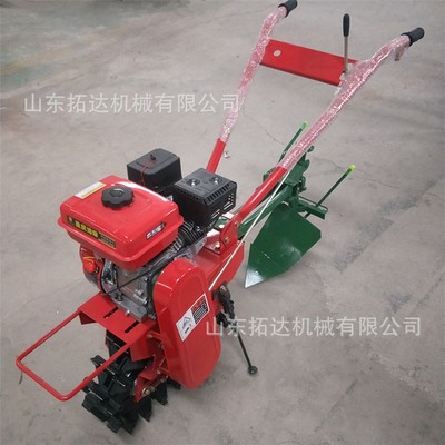 家用小型开沟机 手扶履带微耕机 播种除草犁地开沟机现货图3