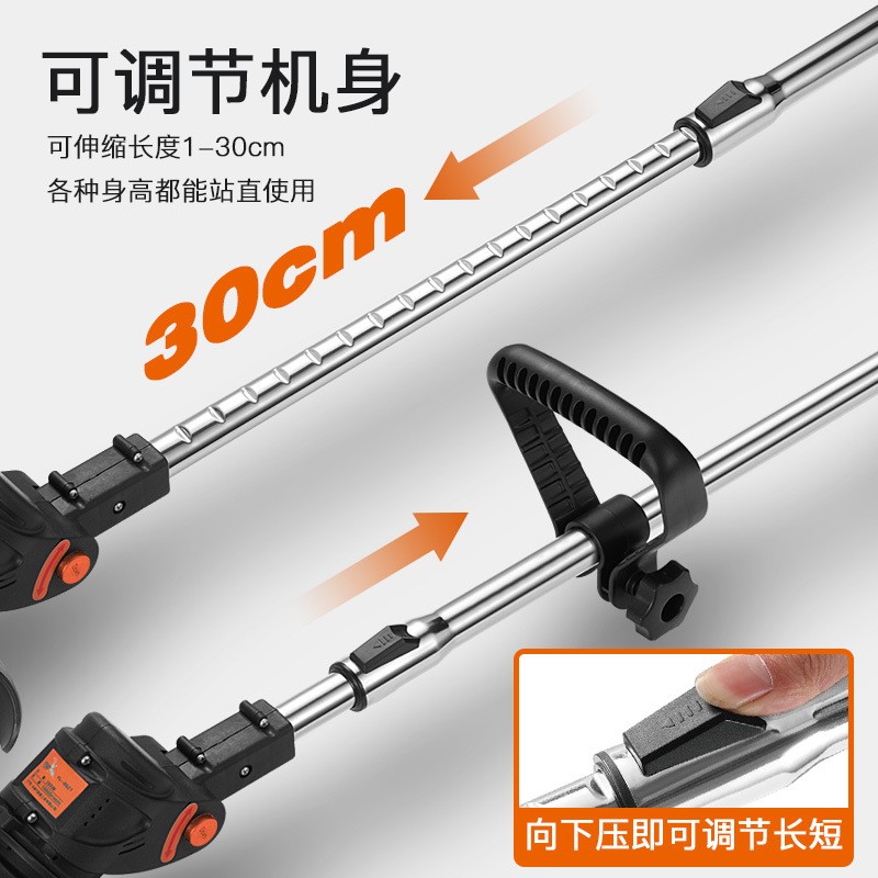 电动割草机小型家用除草机充电式草坪机农用锂电多功能打草机神器图3