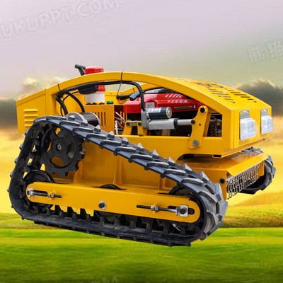 出口汽油遥控割草机 大马力全自动智能草坪机 果园堤坝荒地除草机图2