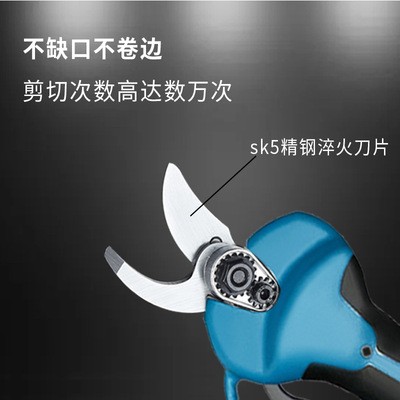 勃睿修枝剪电动树枝剪园艺剪无线便携果树剪锂电池充电式园林剪刀图4