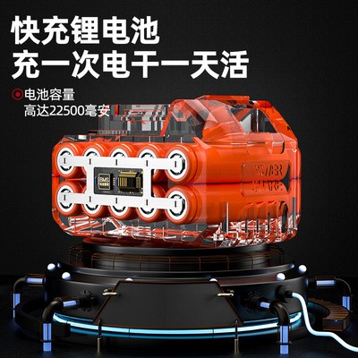 无刷锂电割草机充电式家用便携式打草机小型多功能家用电动除草机图4