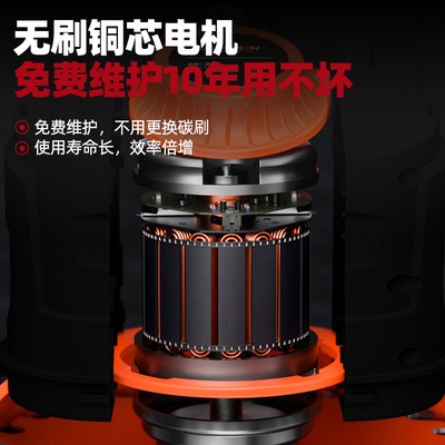 无刷锂电割草机充电式家用便携式打草机小型多功能家用电动除草机图3