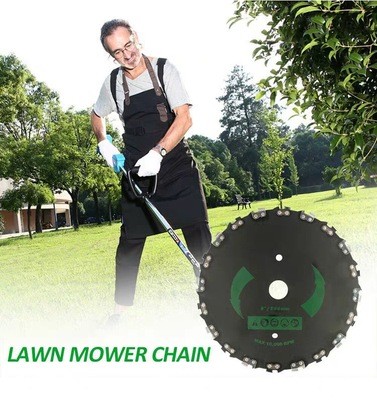 割草机刀片锯树刀片打小树割灌机直角链条锯片汽油割草机配件图2