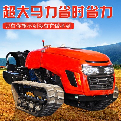 履带式田园管理机 果园开沟机柴油旋耕起垄除草施肥农用 微耕机图4