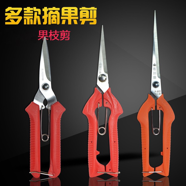园林修枝剪佐川田剪加长采果剪 245mm黑枸杞花椒花摘果剪剪刀园艺图3