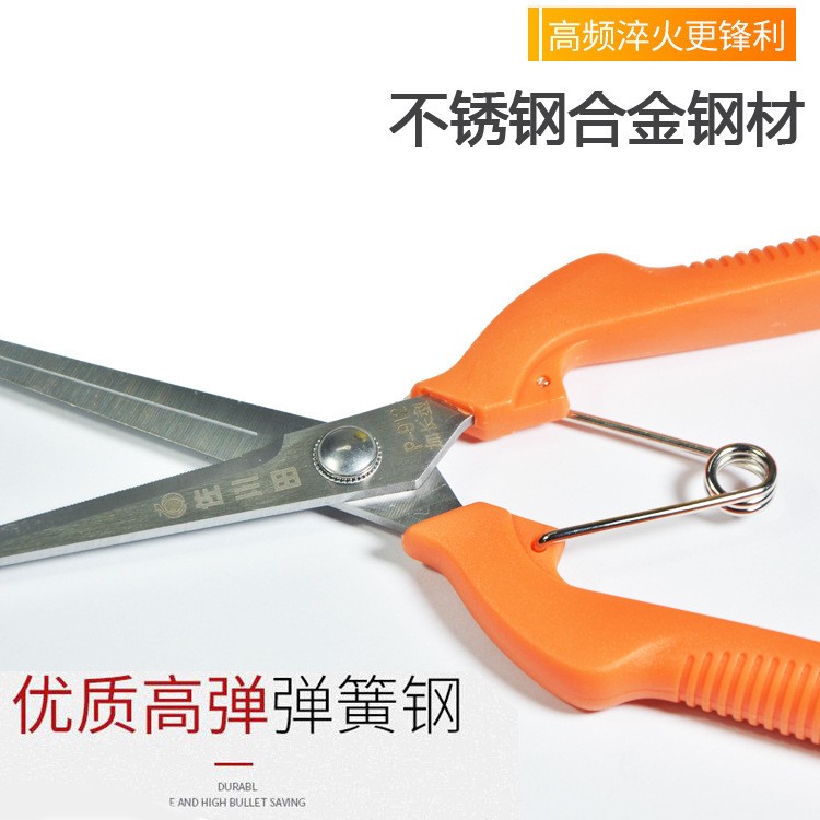 园林修枝剪佐川田剪加长采果剪 245mm黑枸杞花椒花摘果剪剪刀园艺图5