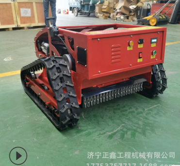 小型汽油遥控履带除草机 雅马哈隆鑫履带轮式割草机 轮式割草机图2