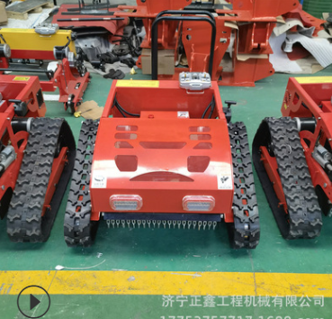 园林割草机汽油机 四冲程履带式割草机 轮式履带自动锄草机图3