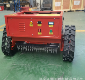 履带草坪割草机 园林修剪除草打草机价格 果园遥控割草碎草机图4