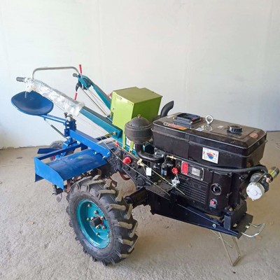 电启动柴油旋耕机手扶拖拉机厂家农田果园开沟机乘坐式耕地机图2