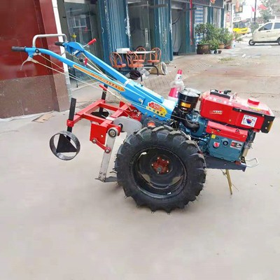 电启动柴油旋耕机手扶拖拉机厂家农田果园开沟机乘坐式耕地机图4
